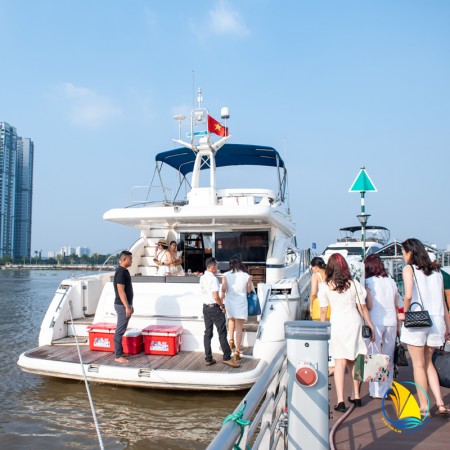 Rental yacht excursions on the Saigon River