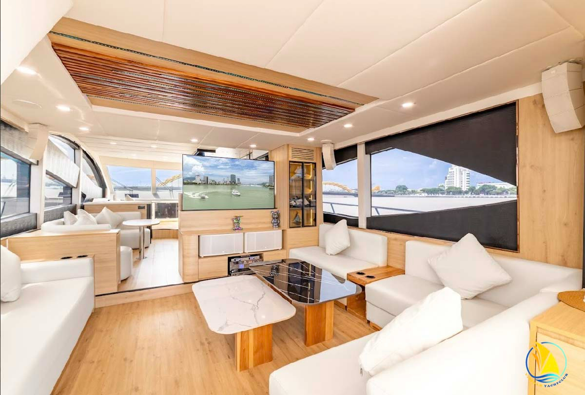 CHO THUÊ DU THUYỀN ĐÀ NẴNG 20 KHÁCH - 4 PHÒNG NGỦ CAO CẤP, TRẢI NGHIỆM THƯỢNG LƯU