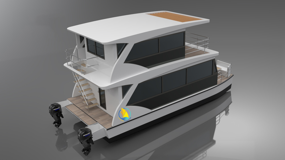 MOBILE FLOATING HOUSE 2 STORIES, 2 BEDROOM