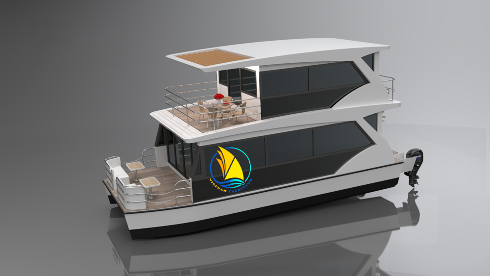 MOBILE FLOATING HOUSE 2 STORIES, 2 BEDROOM