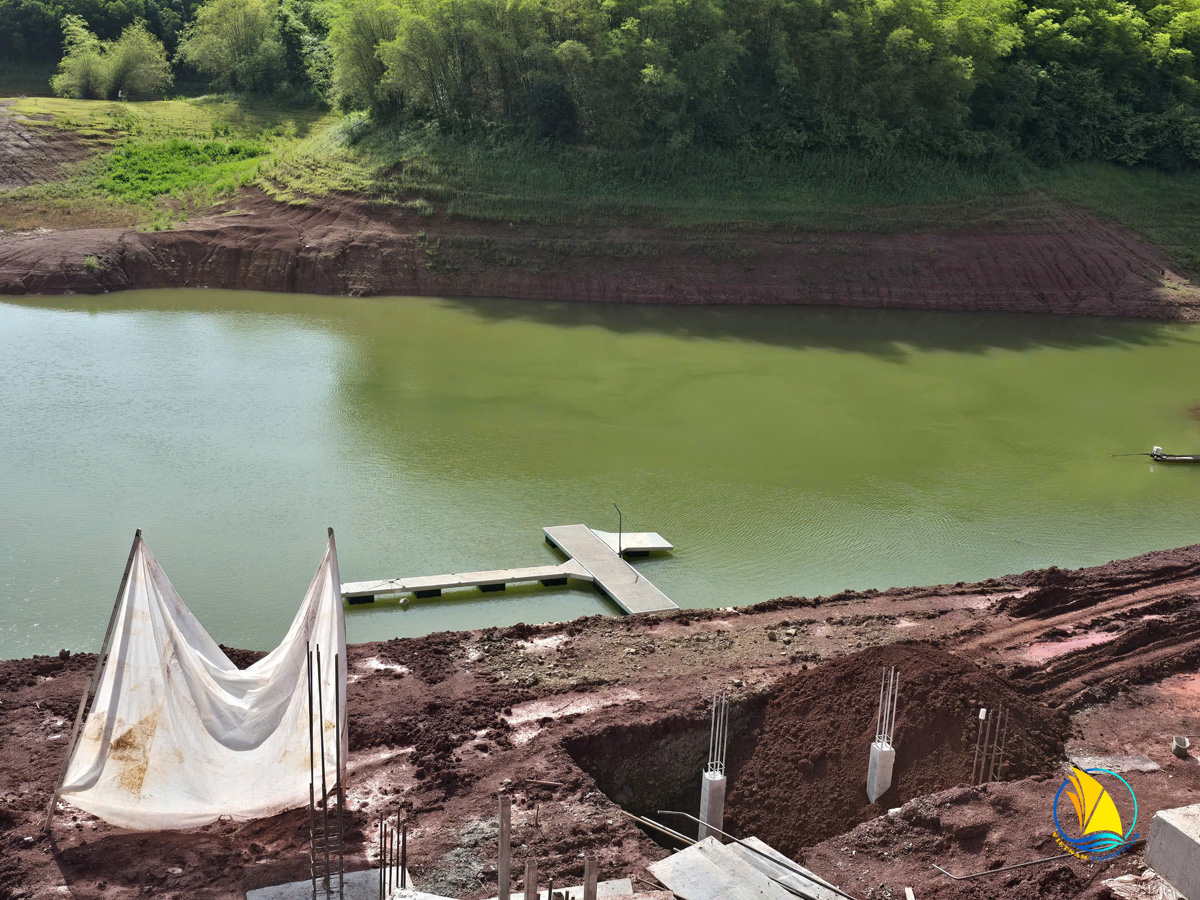 Construction of the Wharf at Hoa Binh Lake - A Key Project Implemented by Vietnam Yacht Club Co., Ltd.